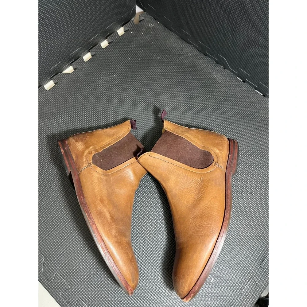 Hudson London Chelsea Boots Mens 43 US 10 Tan Leather SER01 Ankle‎ Boots